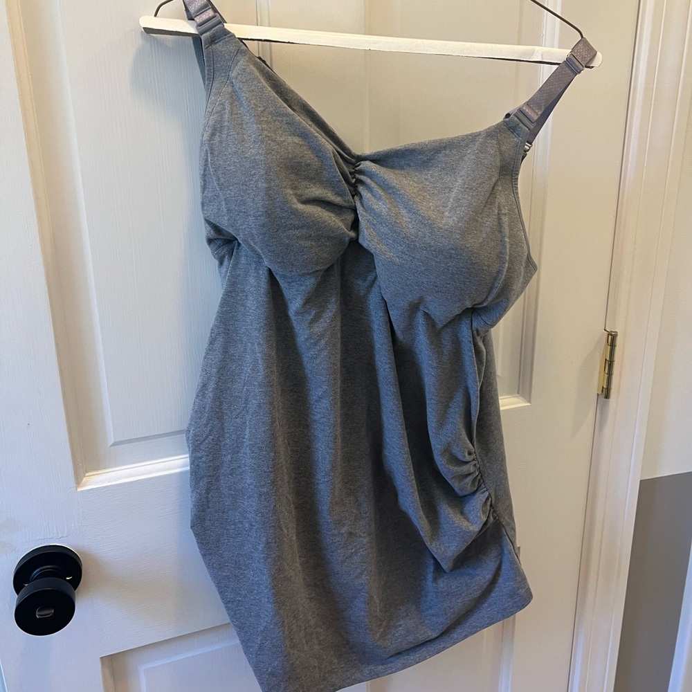 Cake Lingerie Gray Nursing Tank Top